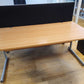 160cm x 80cm Wood fiinish desk modesty panel metal legs