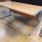 160cm x 80cm Wood fiinish desk modesty panel metal legs