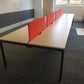 Wood-top 6-pod Office Bench Desk (each desk= 120cm x 70cm)