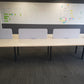 Wood-top 6-pod Office Bench Desk (each desk= 120cm x 70cm)