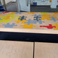Used Large Multi-coloured boardroom conference table W= 240cm x D = 120cm H= 73cm