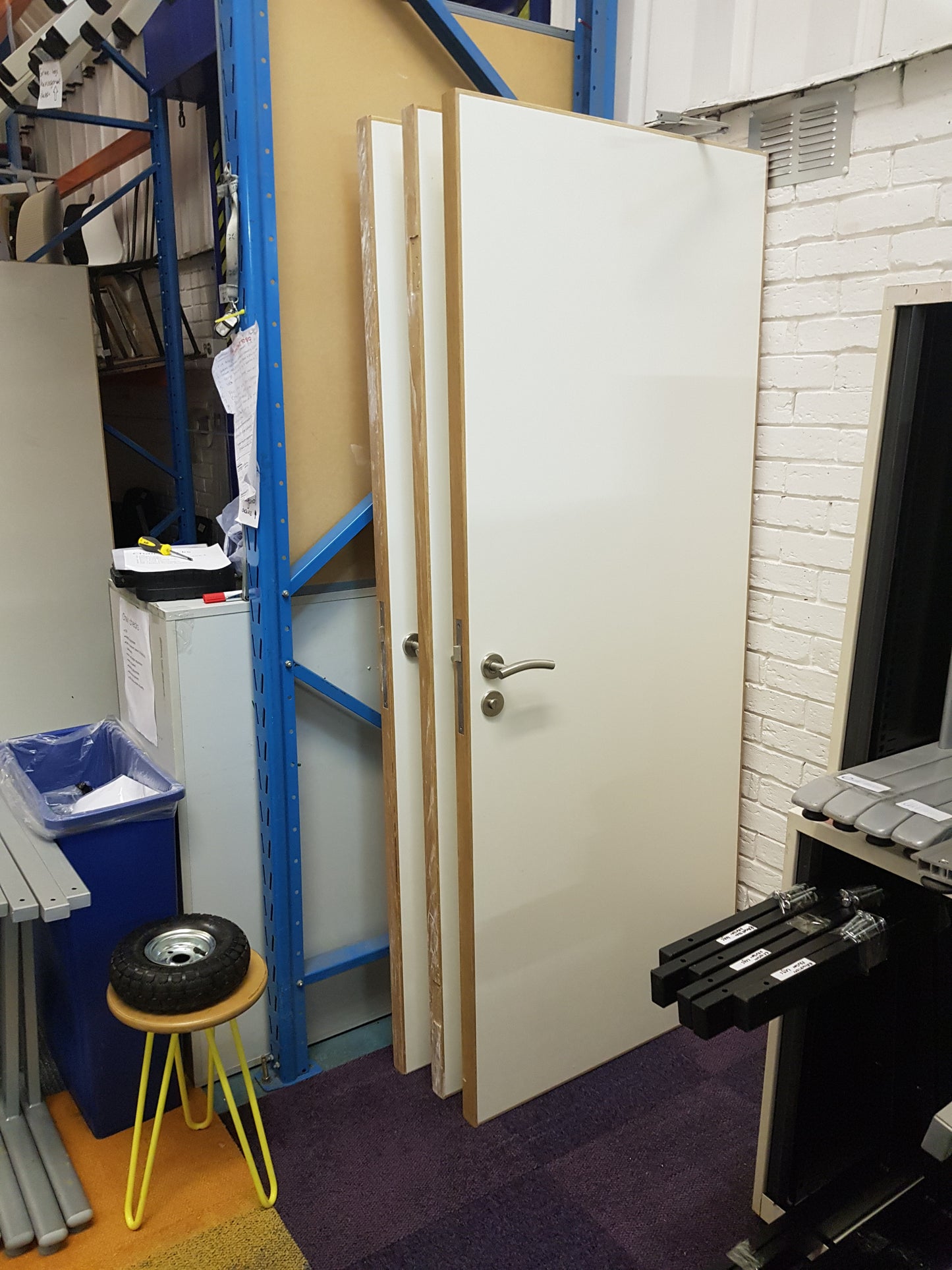 Used Off white Fire doors
