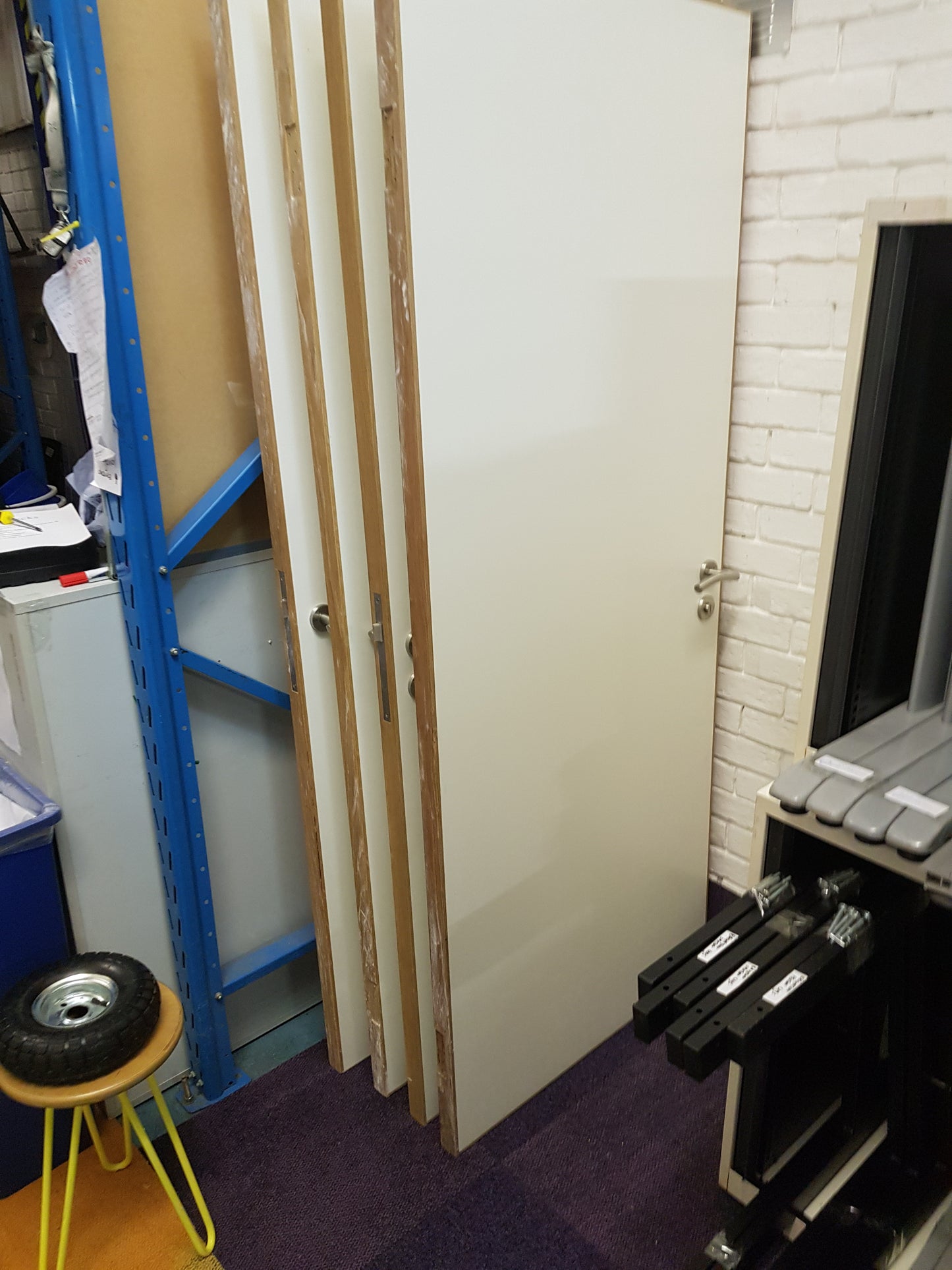 Used Off white Fire doors