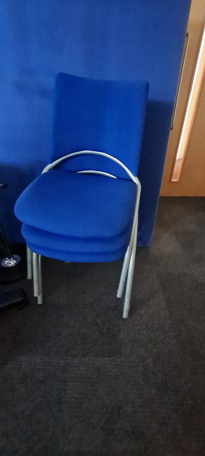 VERCO Blue Stick Chairs, for use in meetings/waiting & reception areas