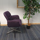 Side of purple swivel Johanson haddoc chairs