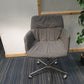 Grey swivel office meeting chairs