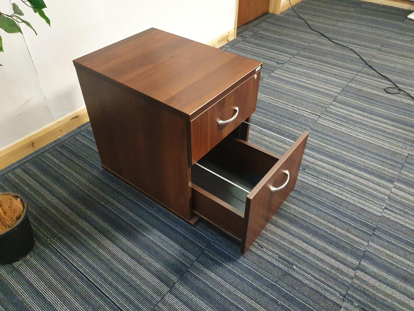 Balma Walnut Office Pedestal Desk Drawer Unit