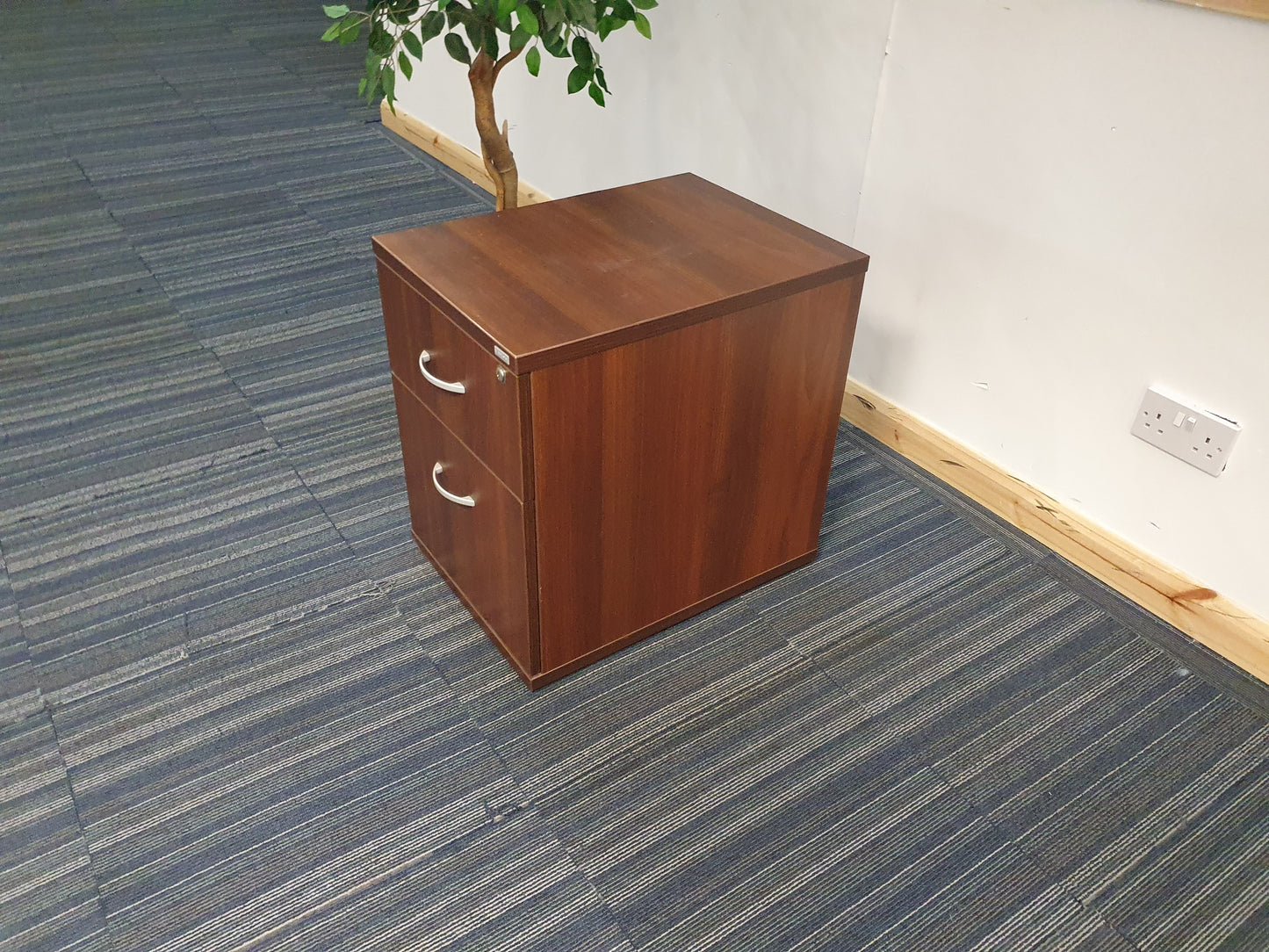 Balma Walnut Office Pedestal Desk Drawer Unit