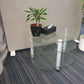 Mobile  Glass Coffee Table for office reception area