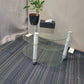 Mobile  Glass Coffee Table for office reception area