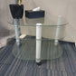 Mobile  Glass Coffee Table for office reception area