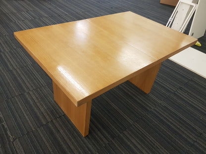 Extendable Beech Dining Room Table 150cm x 60cm extends to = 180cm-140cm x 90cm