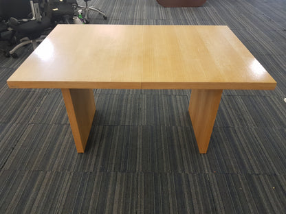 Extendable Beech Dining Room Table 150cm x 60cm extends to = 180cm-140cm x 90cm