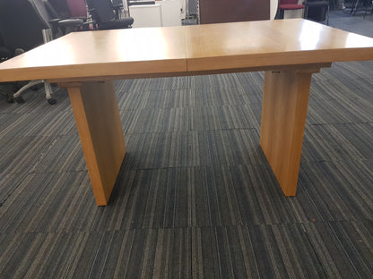 Extendable Beech Dining Room Table 150cm x 60cm extends to = 180cm-140cm x 90cm