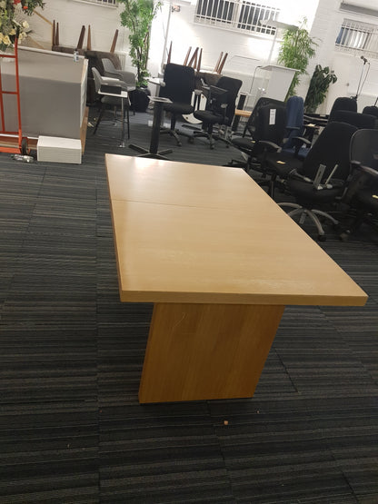 Extendable Beech Dining Room Table 150cm x 60cm extends to = 180cm-140cm x 90cm