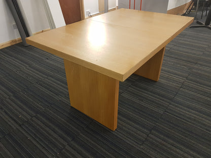 Extendable Beech Dining Room Table 150cm x 60cm extends to = 180cm-140cm x 90cm