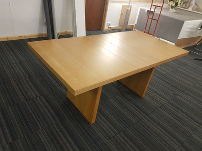 Extendable Beech Dining Room Table 150cm x 60cm extends to = 180cm-140cm x 90cm
