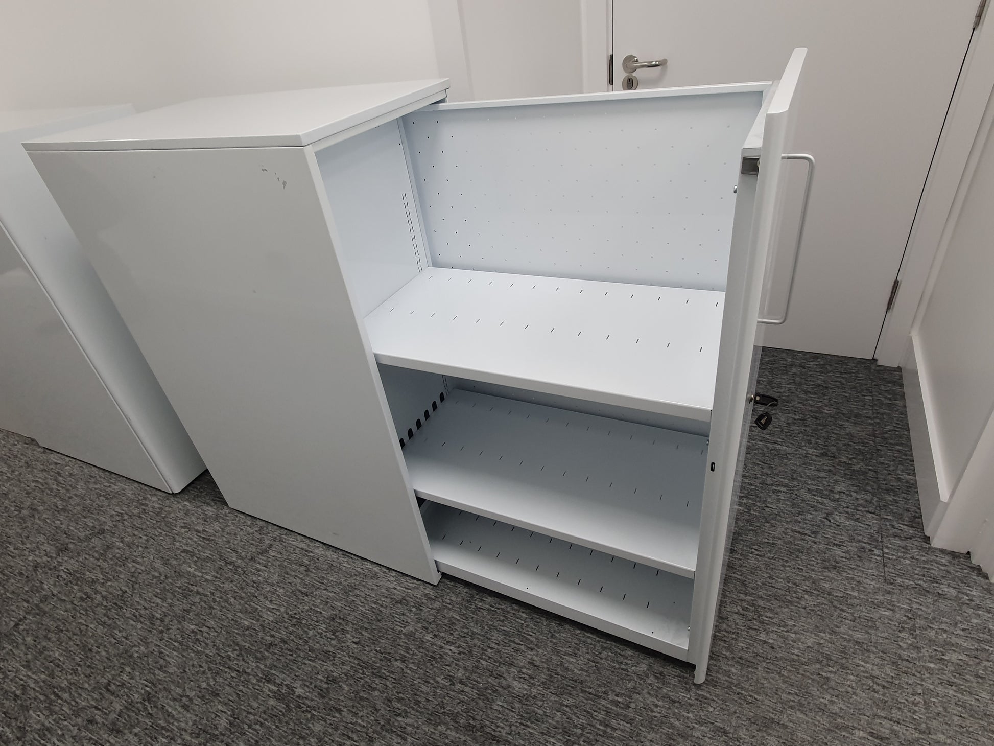 Pedestal with Pull Out Shelves Office Storage Cabinet