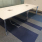 Conference table in meeting room on carpet