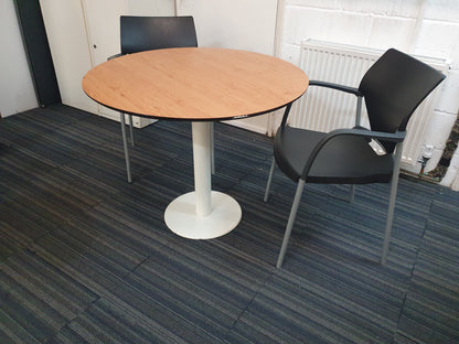 wood top  meeting breakout  table Diameter 100cm