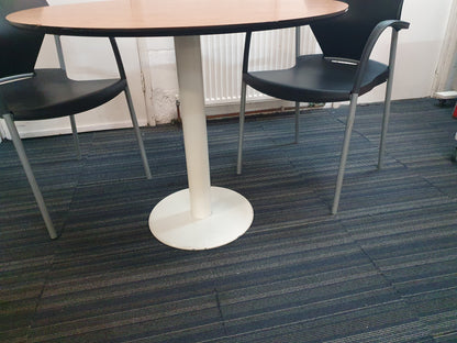 wood top  meeting breakout  table Diameter 100cm