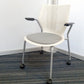 Multipurpose chair in white on wheels