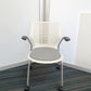 White meeting chair with wheels