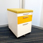 Gloss Office Contrast White / Coloured  3 Drawers Pedestals