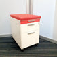 Gloss Office Contrast White / Coloured  3 Drawers Pedestals