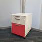 Gloss Office Contrast White / Coloured  3 Drawers Pedestals