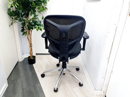 Used chair swivel desk black task adjustable