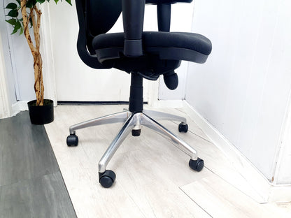 Used chair swivel desk black task adjustable