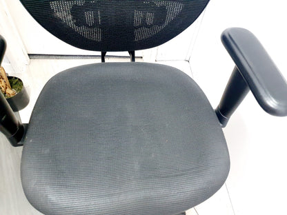 Used chair swivel desk black task adjustable