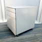 small under desk file cabinet in grey