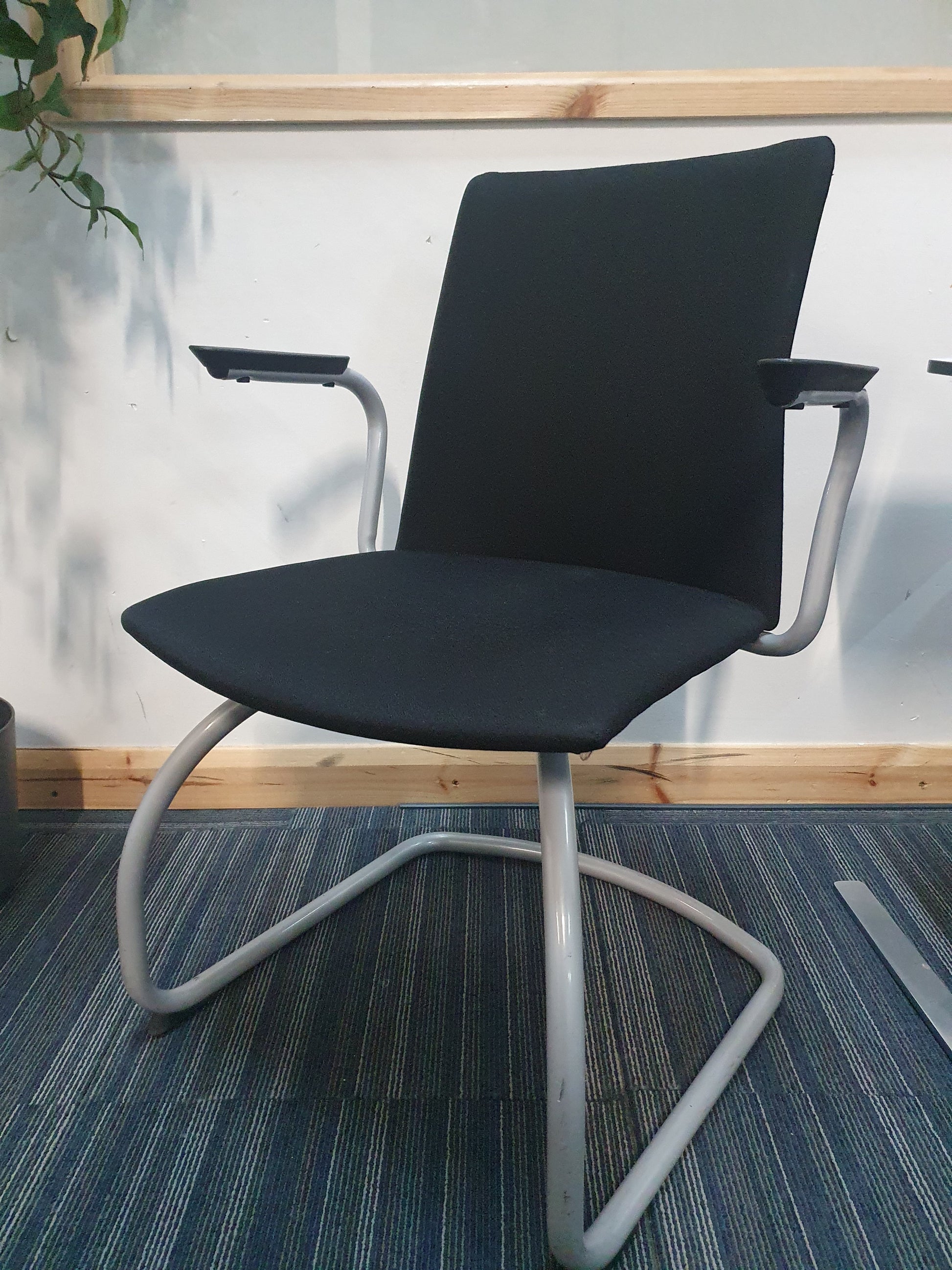 Black fabric meeting chair