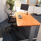 Golden Pecan Office Desk Table Workstation