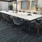 Large White Boardroom Meeting Table