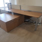 Executive High-Quality 2 person Corner Desk set - with Sideboard Storage