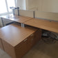 Executive High-Quality 2 person Corner Desk set - with Sideboard Storage
