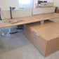 Executive High-Quality 2 person Corner Desk set - with Sideboard Storage