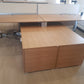 Executive High-Quality 2 person Corner Desk set - with Sideboard Storage