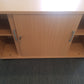 Brown Office Sliding door Storage unit