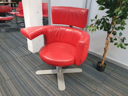 Red Kinnarps Drabert Hotspot Swivel Armchair