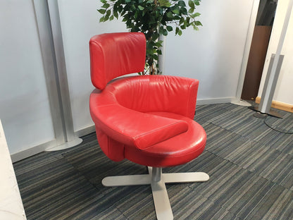 Red Kinnarps Drabert Hotspot Swivel Armchair