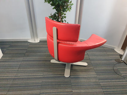 Red Kinnarps Drabert Hotspot Swivel Armchair
