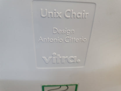 Unix chair Antonio Citterio vitra in grey and white