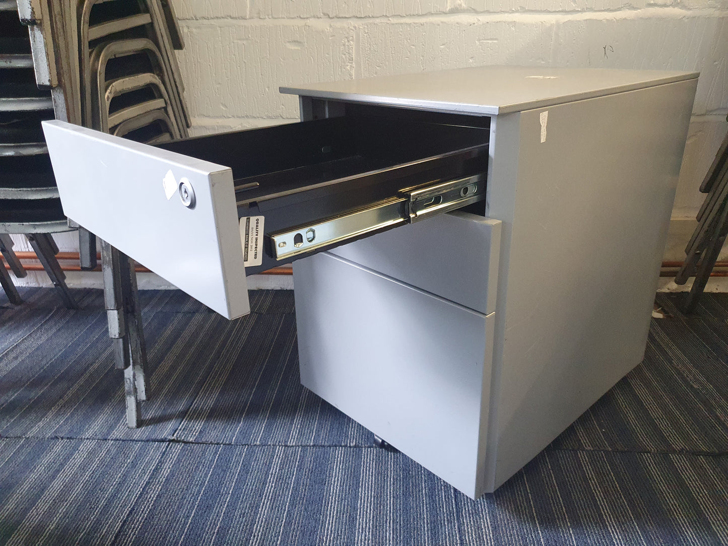 Used Under Desk Drawer in Grey