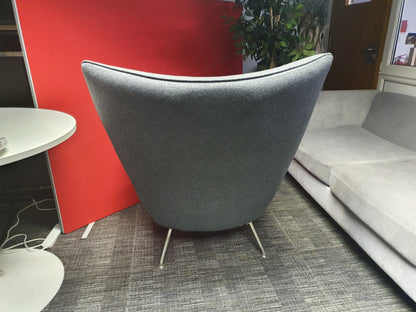 Replica inspired Wing Office Lounge Statement Accent chair by Carl Hansen, model CH445