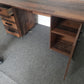 Clif Roller Writing Desk Executive Industrial office desk, with drawers and cabinet