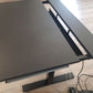 Ergonomic computer table in black